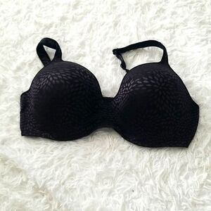 Black Lace Padded Bra Sz 44D